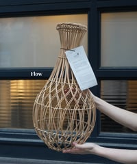 【ラタン　フラワーベースカバー（Flow/Turblence）】