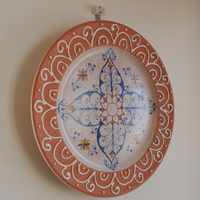 シチリア島の飾り皿 【裏にワイヤー取り付け穴あり】 | Bella Vita