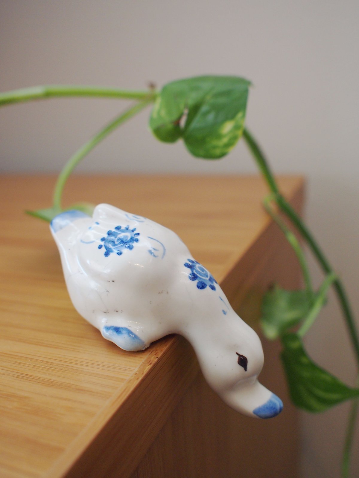 アヒル型陶器容器 アヒル型陶器容器