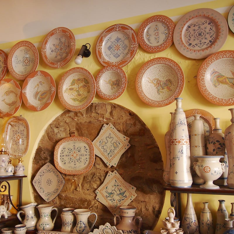 シチリア島の飾り皿 【裏にワイヤー取り付け穴あり】 | Bella Vita