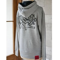 両面フロッキープリントパーカー