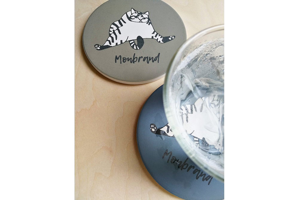 【未使用】TM NETWORK ポップアップショップ白雲石吸水コースター 白雲石吸水コースター スクエア – HAPPY NOVELTY／イベント向け