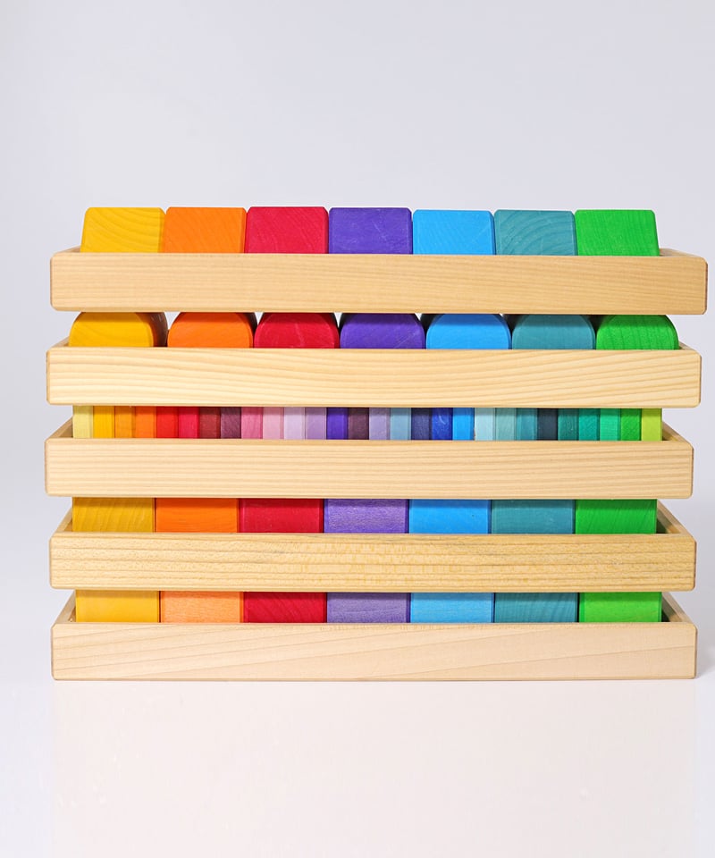 グリムス色と形積み木（5種） / Grimm's | Moinapi