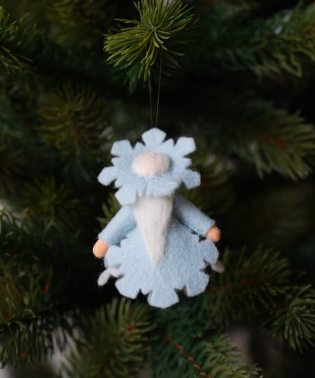 雪の結晶/ブルー　ハンギング　/Ambrosius dolls