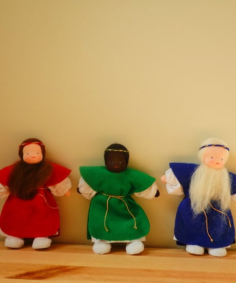 3Kings set Nativity  / Evi dolls