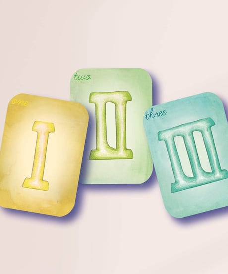 Number Cards Set /Waldorf Family