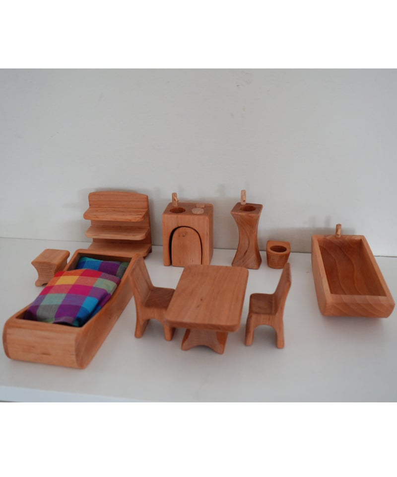 ドールハウスの家具セット ドールハウス家具セット 10点セット/ ノルベルト社 | Moinapi