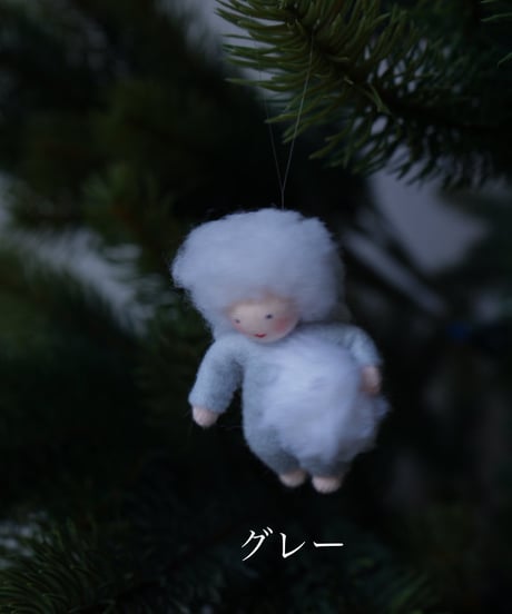 粉雪（グレー/ホワイト）　(ハンギング)　/Ambrosius dolls