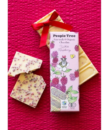 【限定】オーガニックチョコ　 ホワイト・ラズベリー　/ People Tree