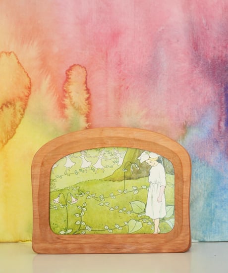 Curved upright  Postcard Holder （曲線：縦型/横型）/　RahmenArt
