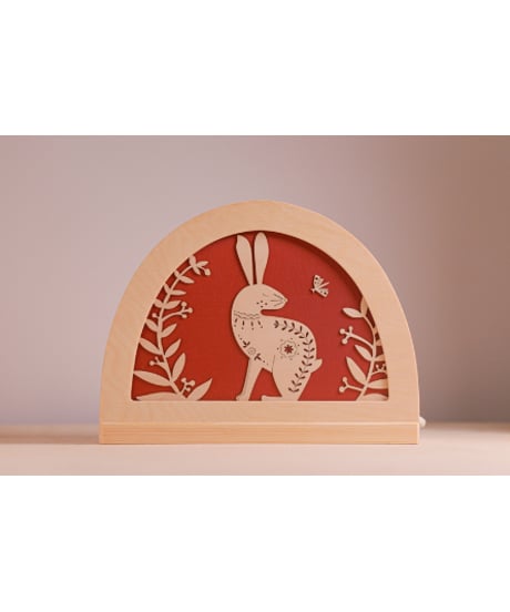 Folk rabbit Silhouette/  Atelier DeNoest