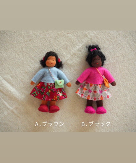 おんなのこ　ブラウン・ブラックスキン/Ambrosius dolls