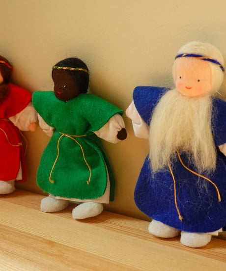 3Kings set Nativity  / Evi dolls