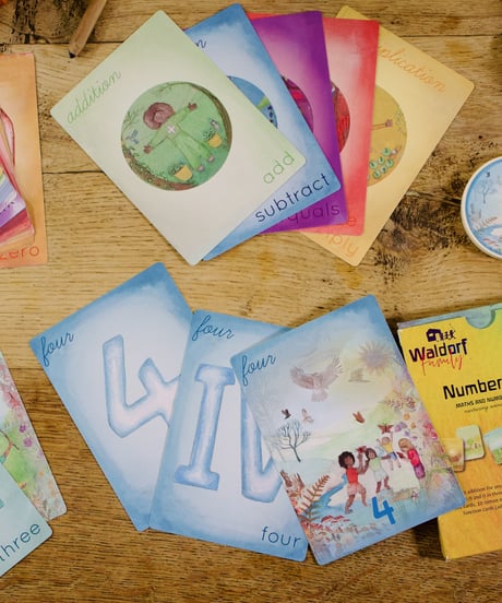 Number Cards Set /Waldorf Family
