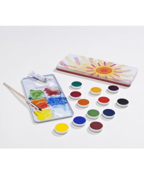 シュトックマー 水彩絵の具13色缶　/シュトックマー