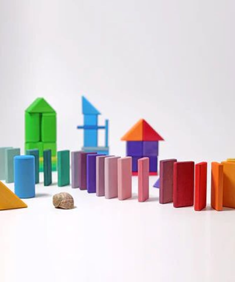 グリムス色と形積み木（5種） / Grimm's | Moinapi