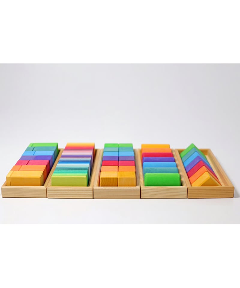 グリムス色と形積み木（5種） / Grimm's | Moinapi