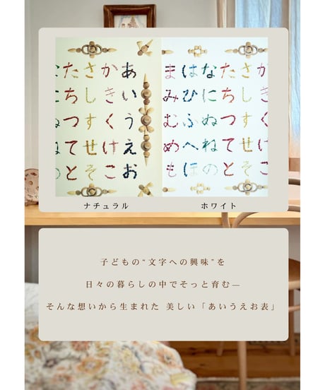 グラパットのマンダラで描いた 「あいうえお表」