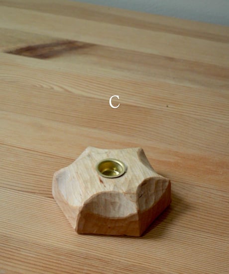 CANDLEHOLDERS CARVED small /　RahmenArt
