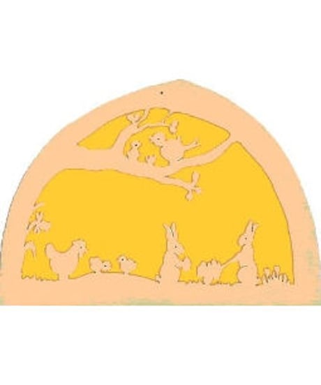 Silhouette slide Easter /  Atelier DeNoest