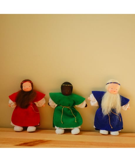 3Kings set Nativity  / Evi dolls