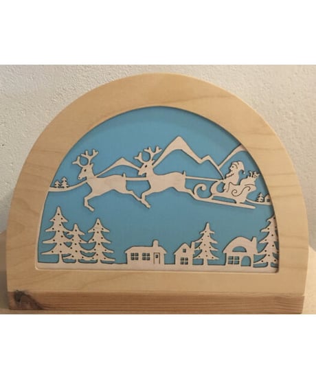 Silhouette slide  Santa /  Atelier DeNoest