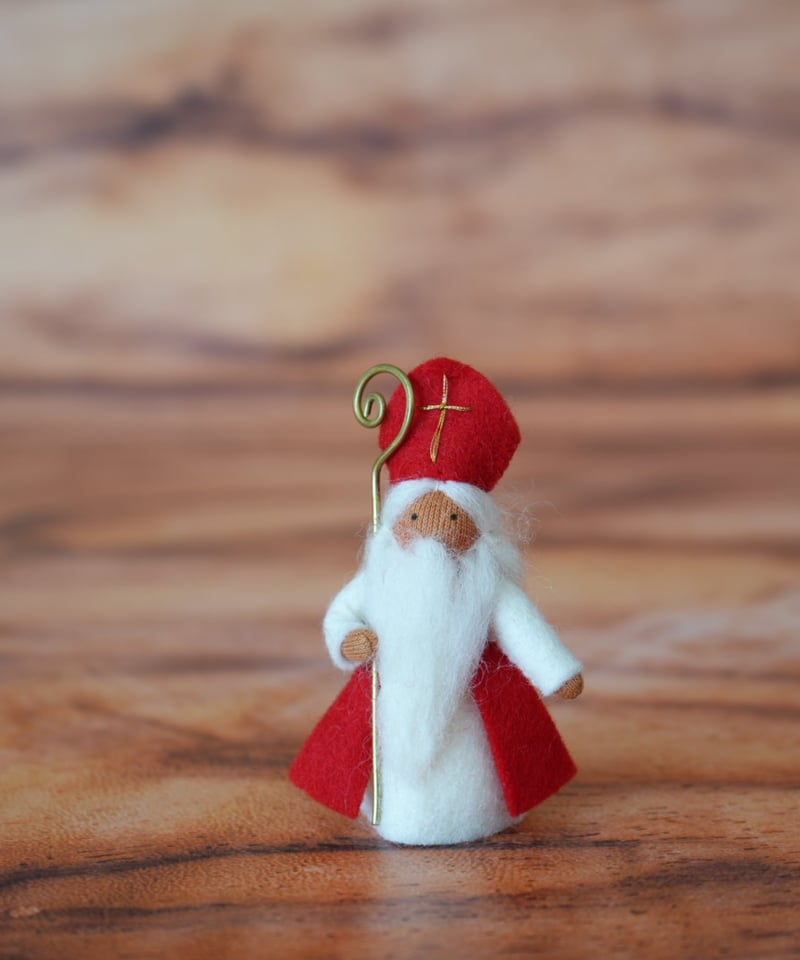 【ネネ さま】antique sheep ❀ クリスマスの羊さん (赤色リボン) St.ニコラス Small /Ambrosius dolls | Moinapi