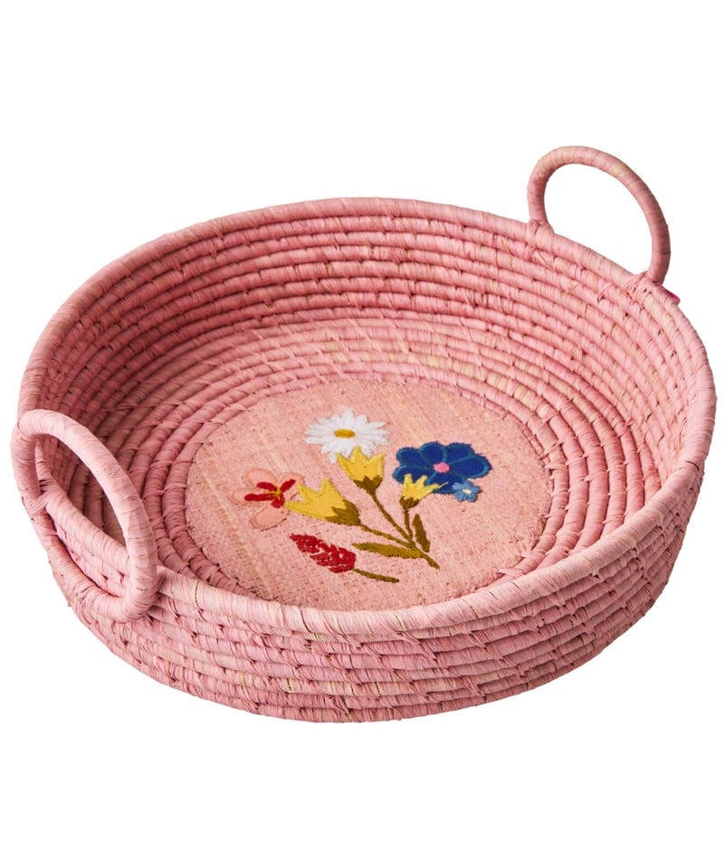 2月28日までの出品♡ラウンド型ラフィアバスケットバッグ♡新品未使用 ラフィア ラウンドバスケット / rice | Moinapi