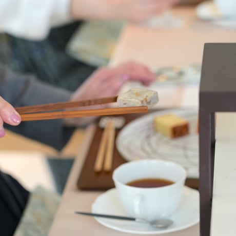 古代箸／取箸／トング　 拭漆