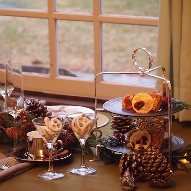 Hayakawa Silver 折りたたみティースタンド2段【受注後約1.5ヶ月前後