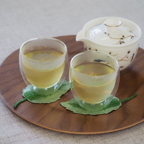 刺繍パーツ　木の葉　同色２枚set