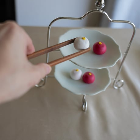 古代箸／取箸／トング　 拭漆