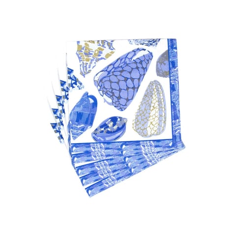 Caspari ペーパーナプキン　Coquillage Blue