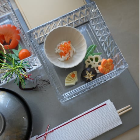 ２段正角ガラス重＆フラットプレートセット