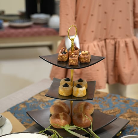 MY Dear LIFE La vie 4段ティーティア　ケーキスタンド MY Dear LIFE La vie 4段ティーティア ケーキスタンド