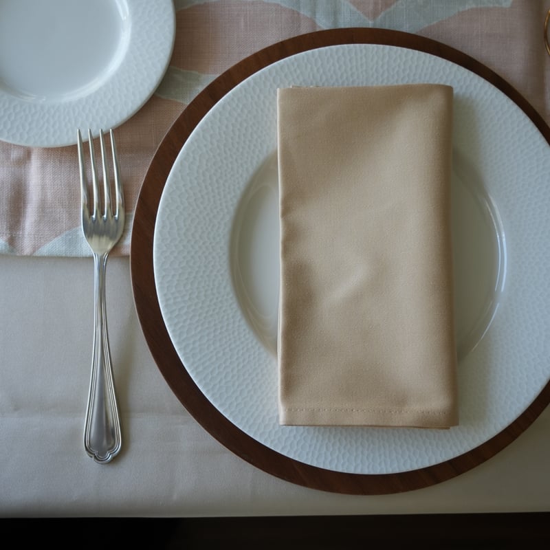 テーブルナプキン2枚セット ライトベージュ | MY Dear LIFE