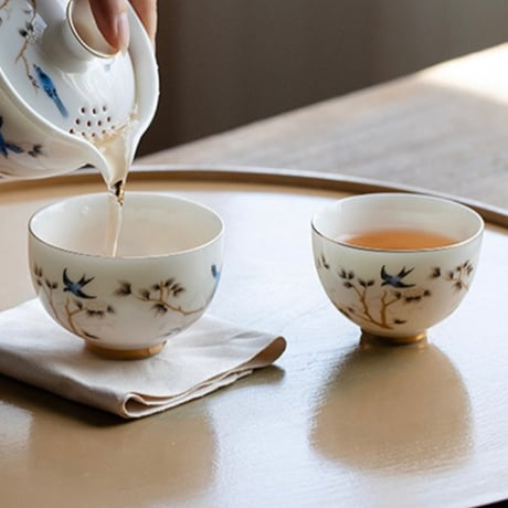 茶杯　S　枝の鳥