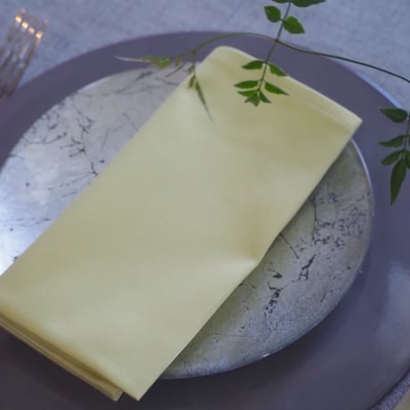 テーブルナプキン２枚セット　ピスタチオイエロー