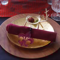 テーブルナプキン２枚セット　ポートワイン