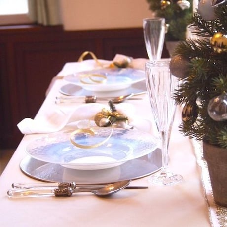 リバーシブルプレイスマット ゴールド＆シルバー