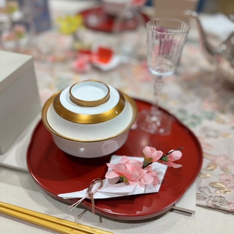 花包み　桃