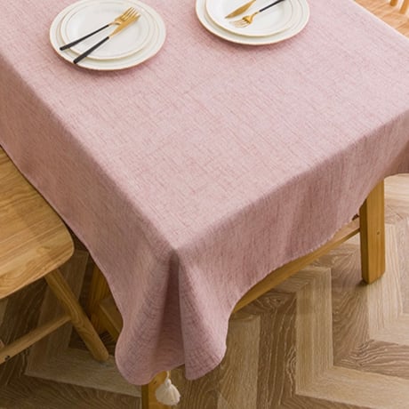 撥水加工テーブルクロス　Nordique Pink