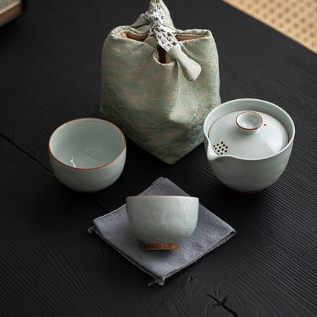 旅茶器４点set 　山河