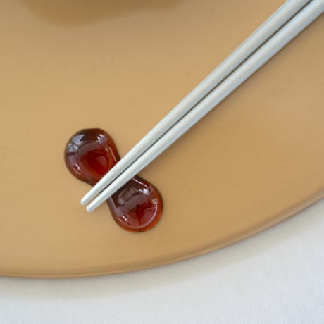 ガラス箸置　いろどり
