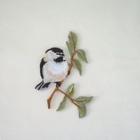 刺繍パーツ/アップリケ　枝の鳥