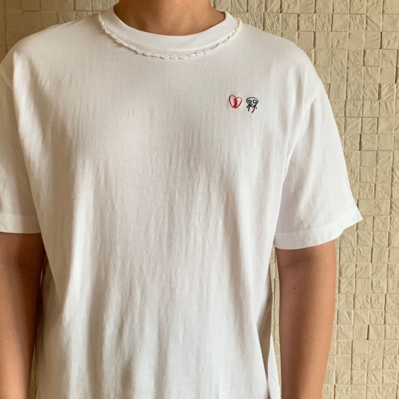 限定】アート イラスト 刺繡 ワンポイント 半袖 Tシャツ | THÉ TEA