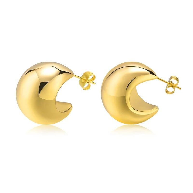 Rétro c-shaped pierce gold 316L | MELLOW by Aya