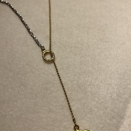 Long mix chain necklace 80cm combi 304L
