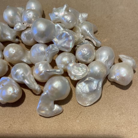 Renewal clogging chain pearl necklace 304L