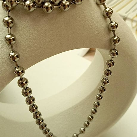 Ball chain necklace 6mm 70cm silver 304L
